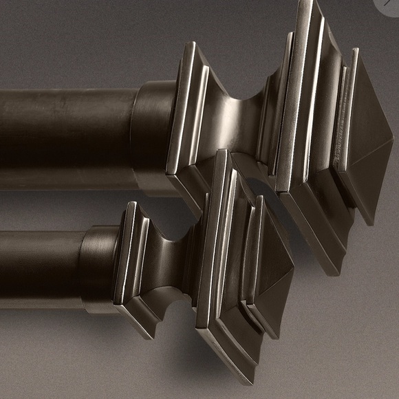 ESTATE METAL SQUARE FINIALS (SET OF 2) restoration Hardware Medium 1¼" d… - Picture 1 of 7